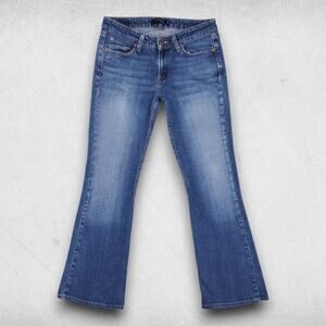 Levis 518 Superlow Jeans Women Jrs 7M Md Blue Bootcut Streetwear Casual Cowgirl